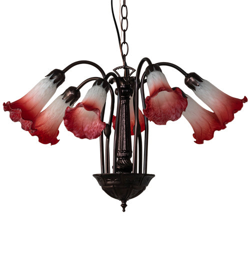 Meyda Tiffany 236536 Seven Light Chandelier, Mahogany Bronze