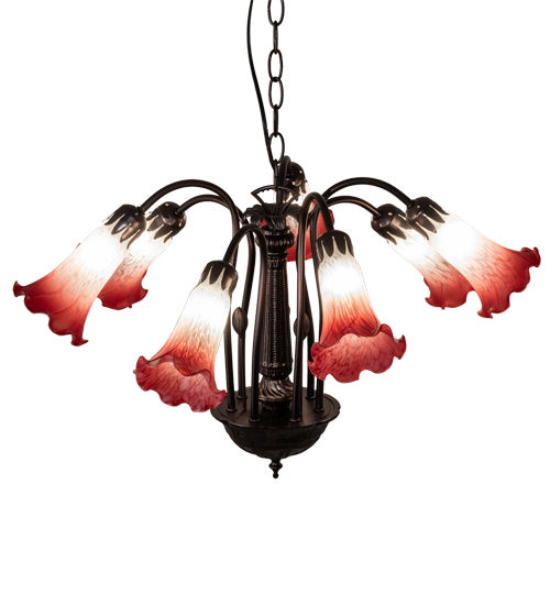 Meyda Tiffany 236536 Seven Light Chandelier, Mahogany Bronze