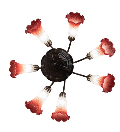Meyda Tiffany 236536 Seven Light Chandelier, Mahogany Bronze