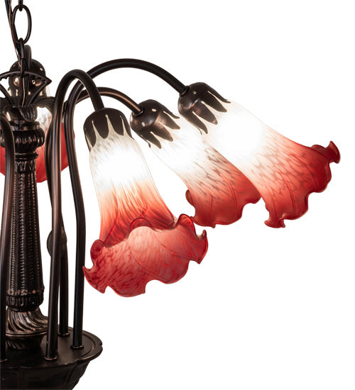 Meyda Tiffany 236536 Seven Light Chandelier, Mahogany Bronze