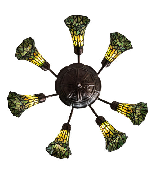 Meyda Tiffany 236537 Seven Light Chandelier, Mahogany Bronze