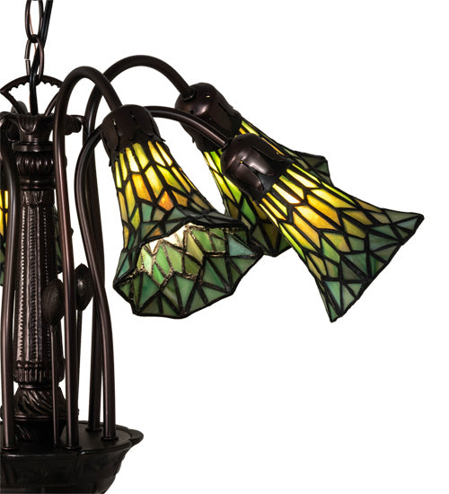 Meyda Tiffany 236537 Seven Light Chandelier, Mahogany Bronze