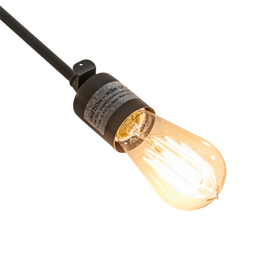 Meyda Tiffany 236581 Eight Light Flushmount, Wrought Iron