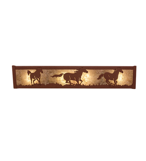 Meyda Tiffany 236602 Four Light Vanity, Rust