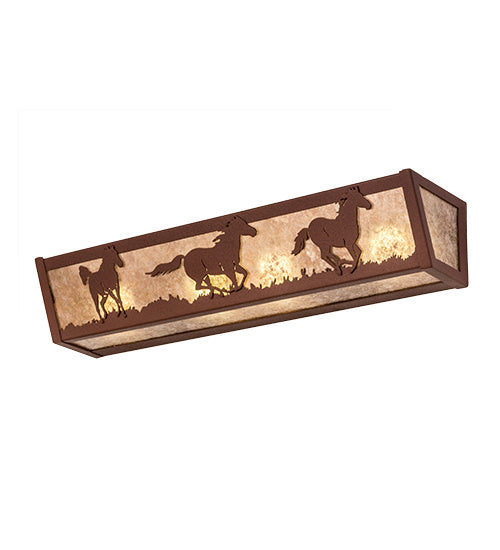 Meyda Tiffany 236602 Four Light Vanity, Rust