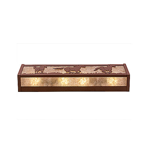 Meyda Tiffany 236602 Four Light Vanity, Rust