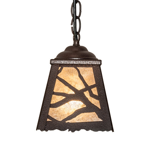 Meyda Tiffany 237100 One Light Pendant, Distressed Rust