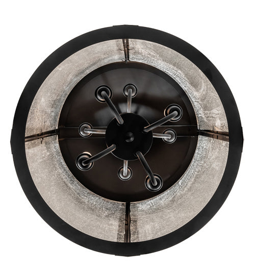 Meyda Tiffany 237415 Eight Light Pendant, Solar Black