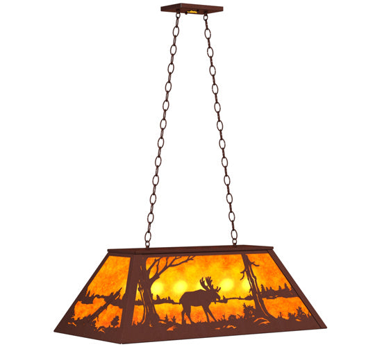 Meyda Tiffany 38700 Six Light Pendant, Rust