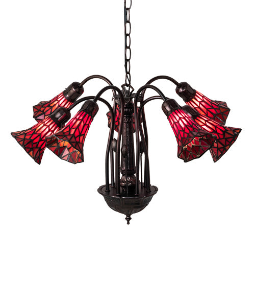 Meyda Tiffany 49252 Seven Light Chandelier, Mahogany Bronze
