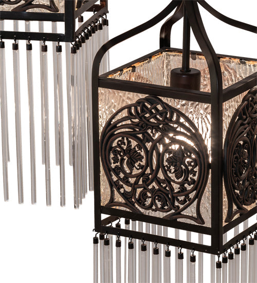 Meyda Tiffany 50536 Three Light Pendant, Mahogany Bronze