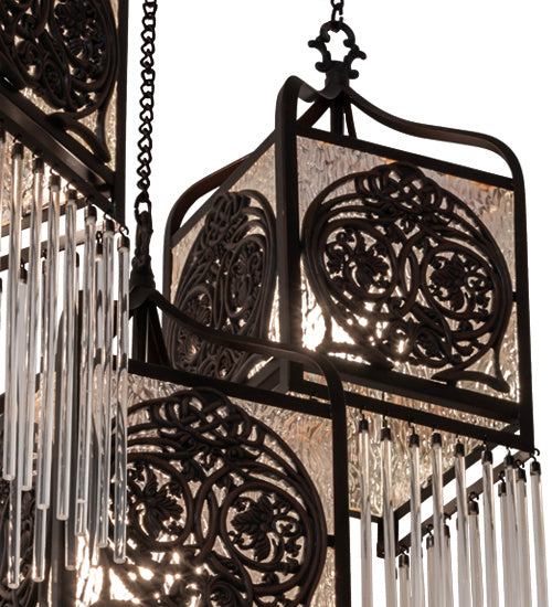 Meyda Tiffany 50536 Three Light Pendant, Mahogany Bronze
