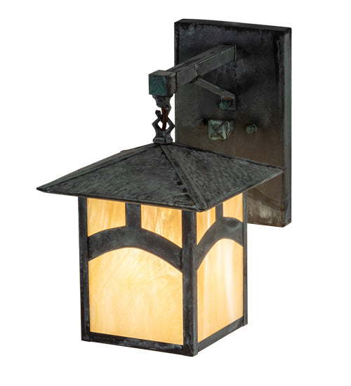 Meyda Tiffany 54988 One Light Wall Sconce, Craftsman Verdigris