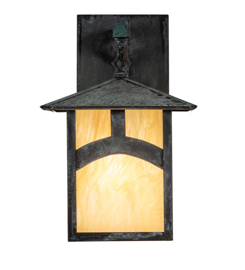 Meyda Tiffany 54988 One Light Wall Sconce, Craftsman Verdigris