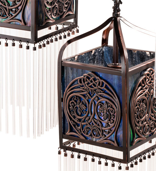 Meyda Tiffany 56752 Three Light Pendant, Mahogany Bronze