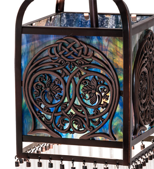 Meyda Tiffany 56752 Three Light Pendant, Mahogany Bronze