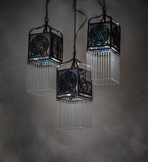 Meyda Tiffany 56752 Three Light Pendant, Mahogany Bronze
