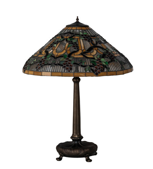 Meyda Tiffany 65301 One Light Table Lamp, Mahogany Bronze