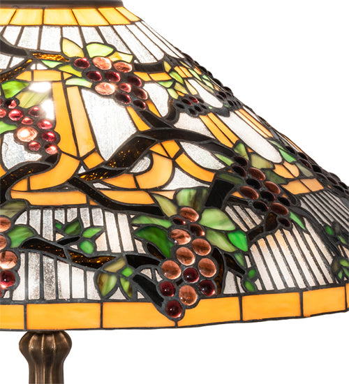 Meyda Tiffany 65301 One Light Table Lamp, Mahogany Bronze