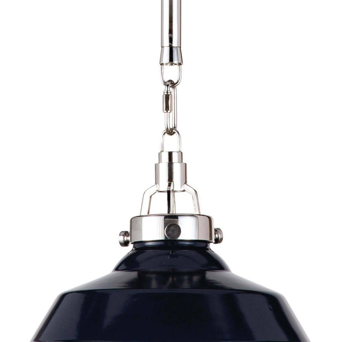 Regina Andrew 16-1302NAV One Light Pendant, Blue