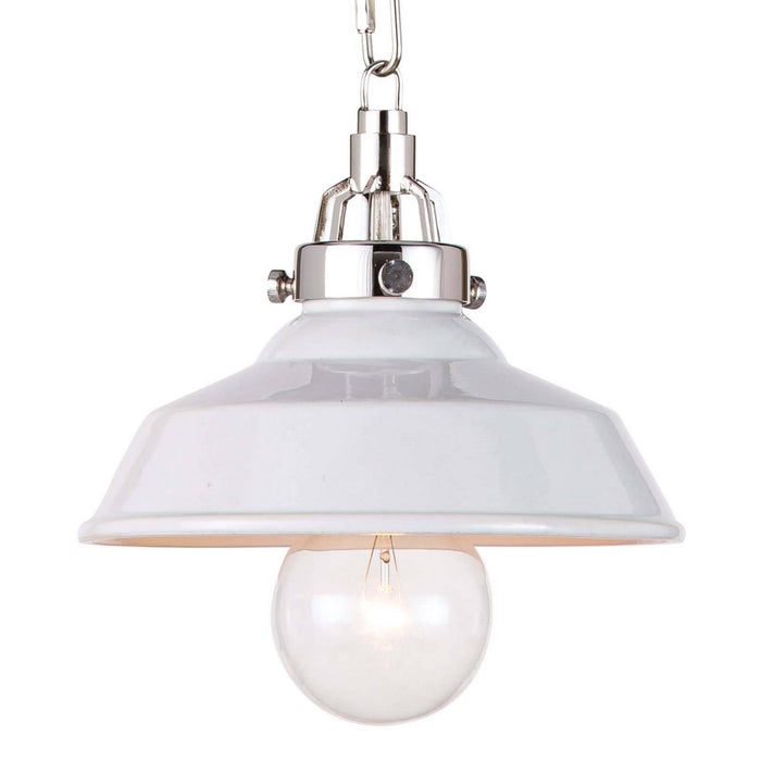 Regina Andrew 16-1302WT One Light Pendant, White
