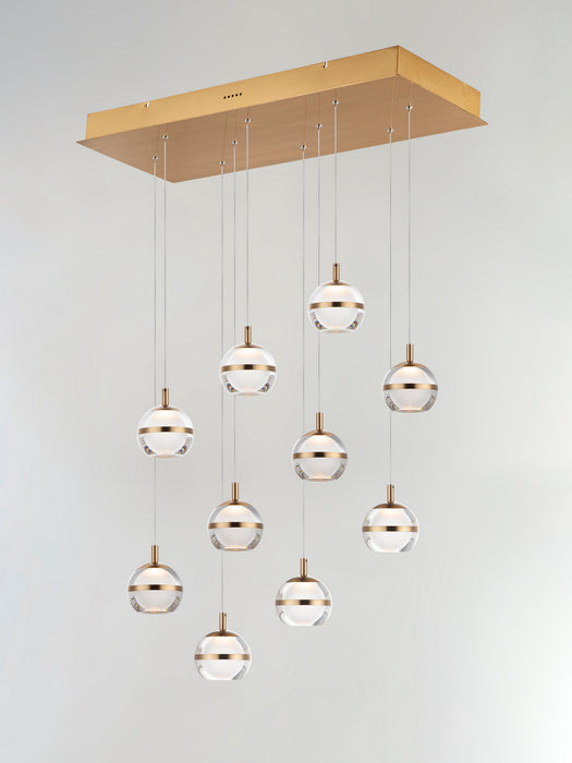 ET2 E24599-93NAB LED Pendant, Natural Aged Brass