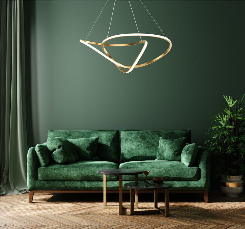 ET2 E20454-BCN LED Pendant, Brushed Champagne