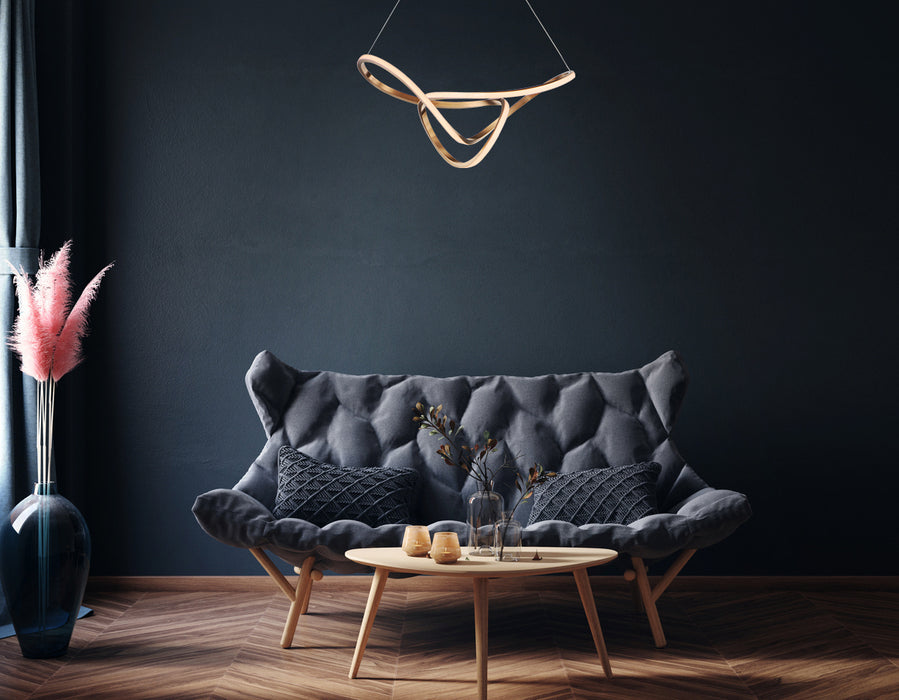 ET2 E20456-BCN LED Pendant, Brushed Champagne