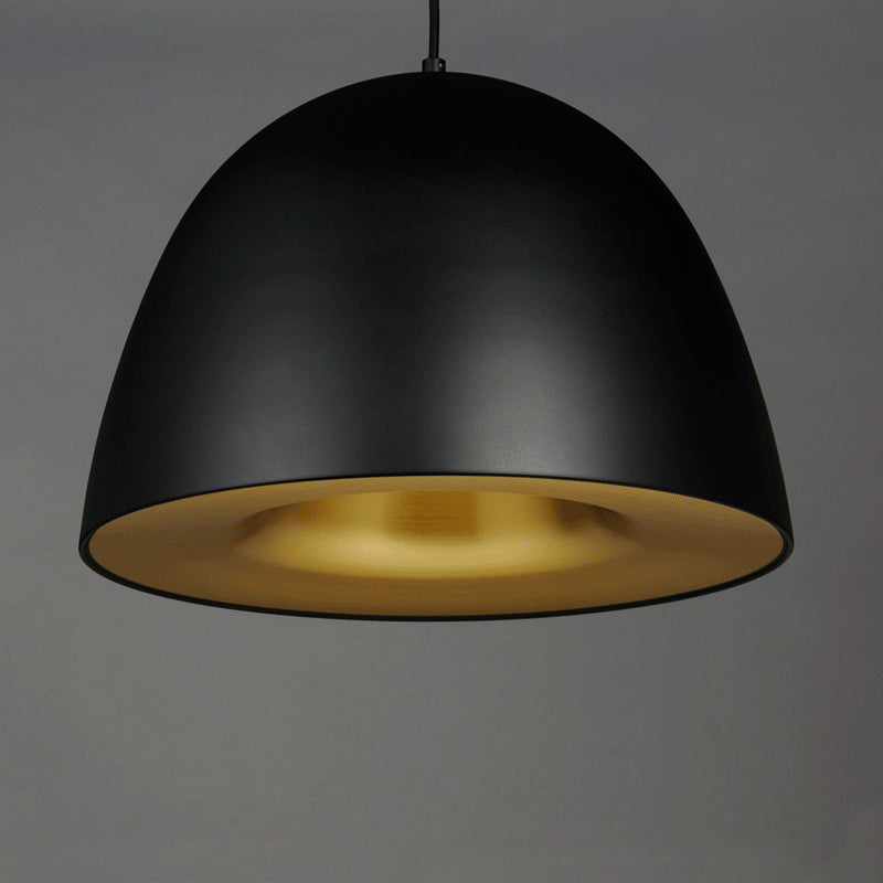 ET2 E24914-BKSBR LED Pendant, Black / Satin Brass