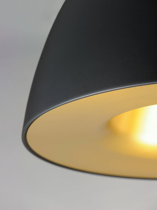 ET2 E24914-BKSBR LED Pendant, Black / Satin Brass