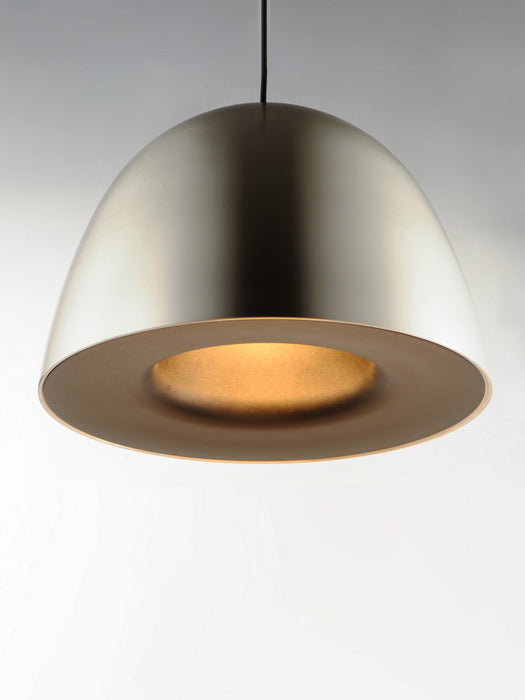 ET2 E24916-SNBK LED Pendant, Satin Nickel / Black