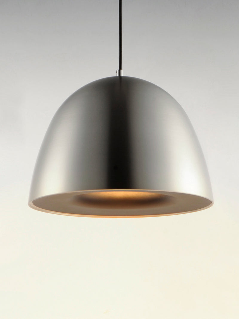 ET2 E24916-SNBK LED Pendant, Satin Nickel / Black