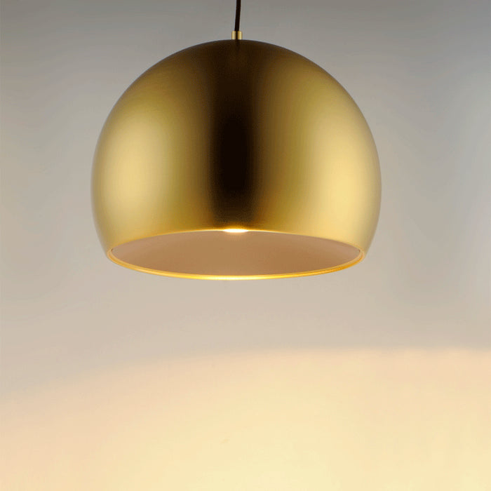 ET2 E24924-SBRCOF LED Pendant, Satin Brass / Coffee