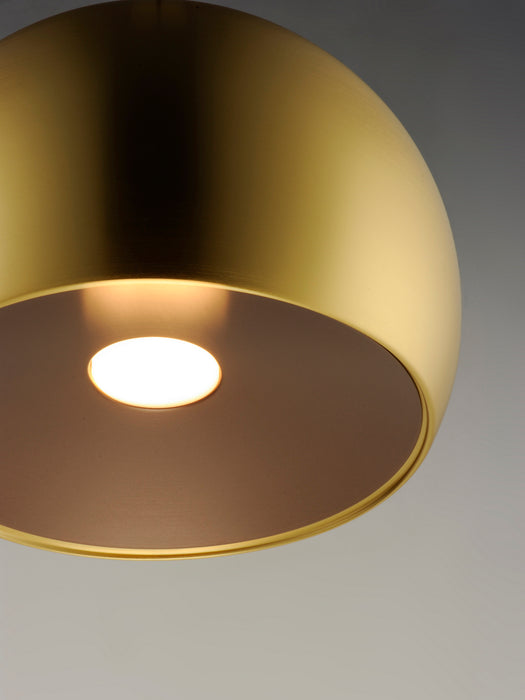 ET2 E24924-SBRCOF LED Pendant, Satin Brass / Coffee