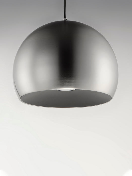 ET2 E24924-SNBK LED Pendant, Satin Nickel / Black