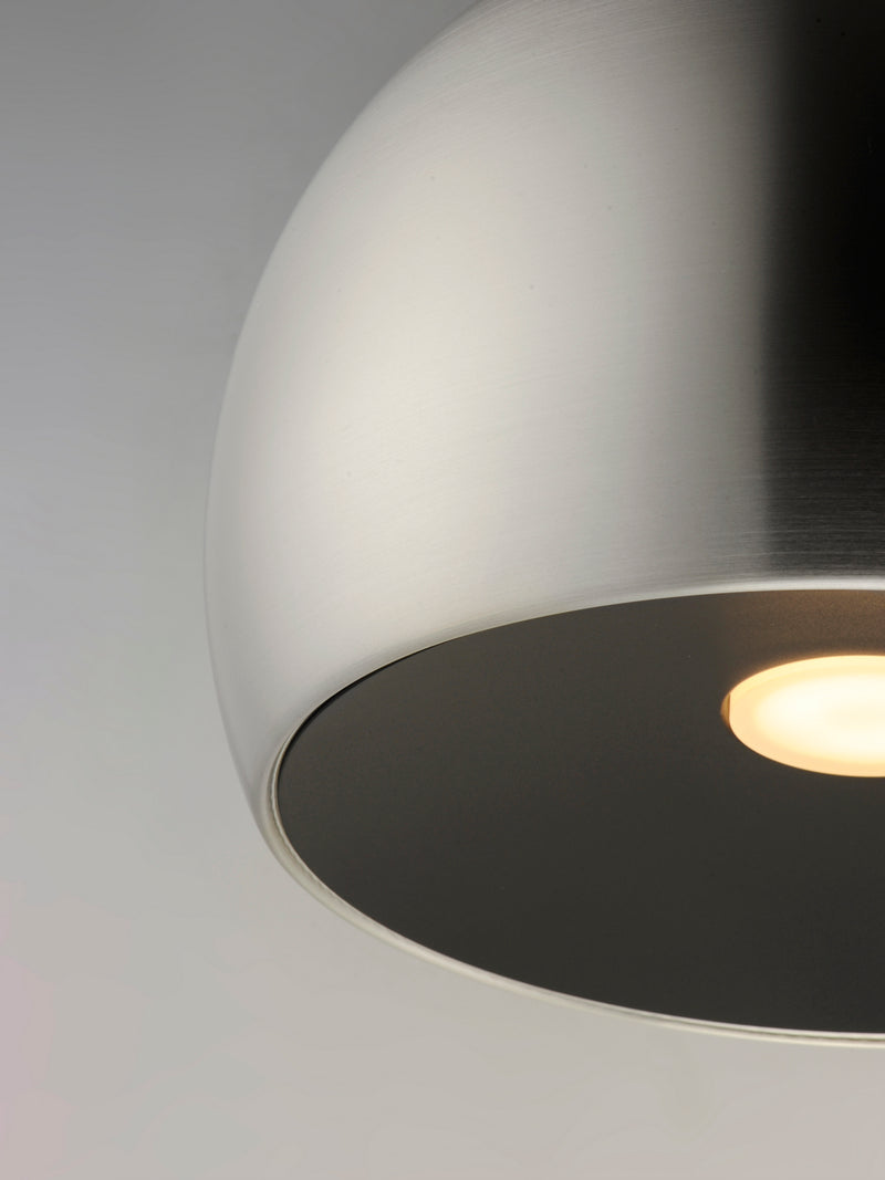 ET2 E24926-SNBK LED Pendant, Satin Nickel / Black