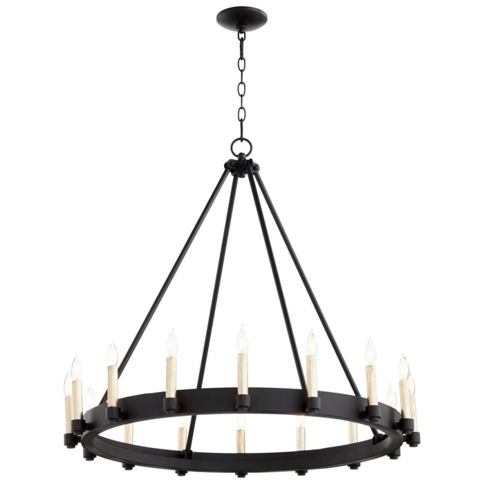 Cyan 10385 16 Light Chandelier, Noir