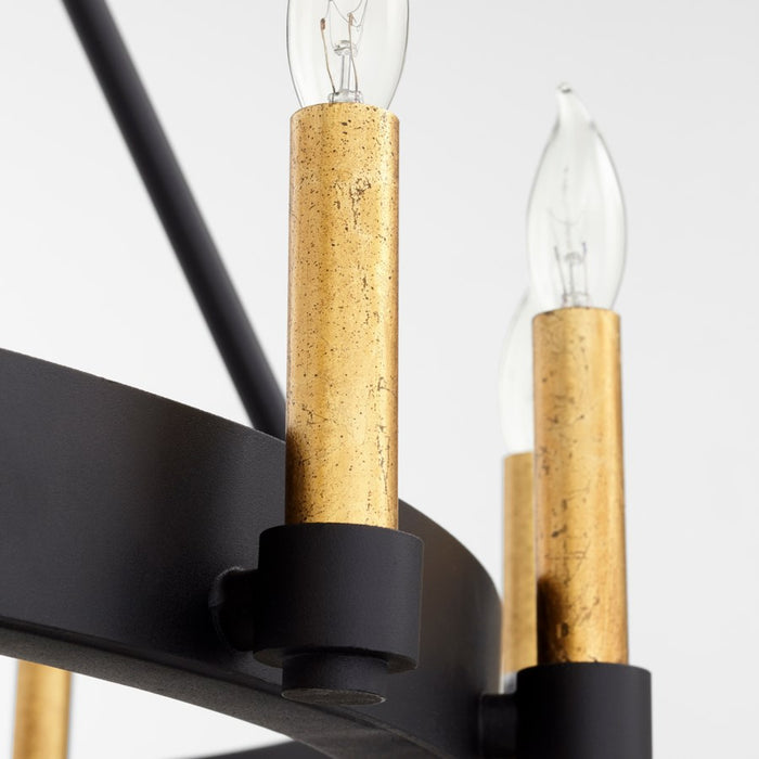 Cyan 10385 16 Light Chandelier, Noir