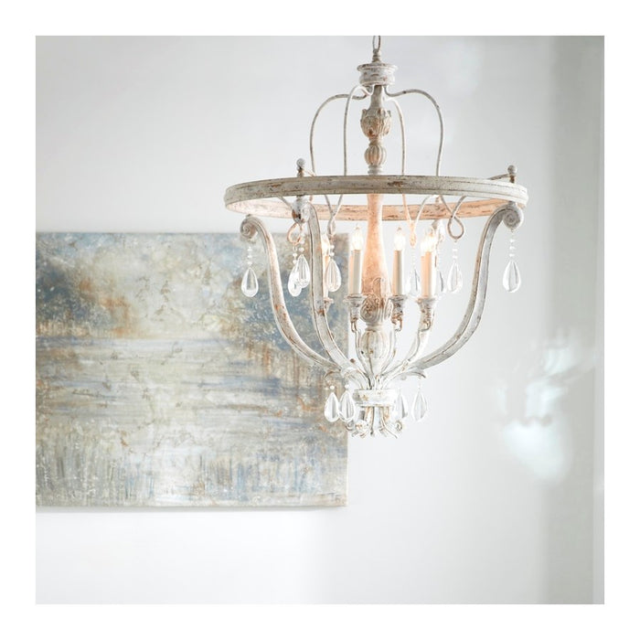 Cyan 10386 Eight Light Chandelier, Weathered Grey
