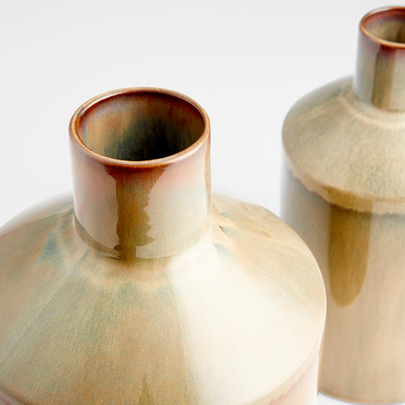 Cyan 10535 Vase, Olive Glaze