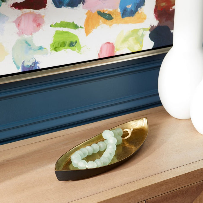 Cyan 10618 Tray, Matt Black And Gold