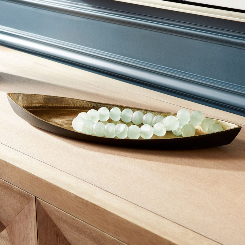 Cyan 10619 Tray, Matt Black And Gold