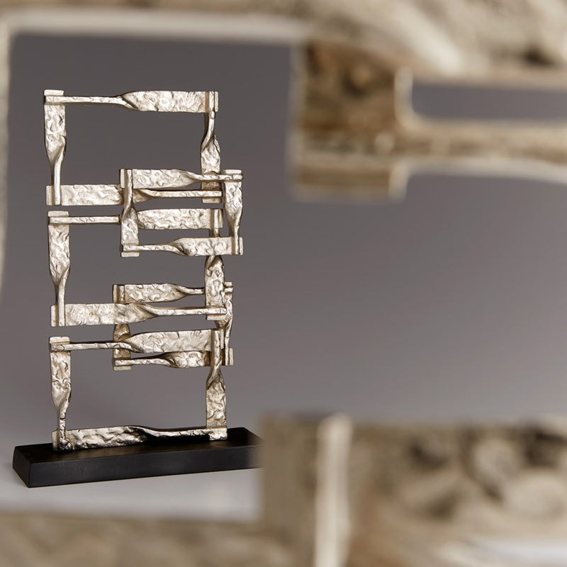 Cyan 10626 Sculpture, Matt Black And Nickel