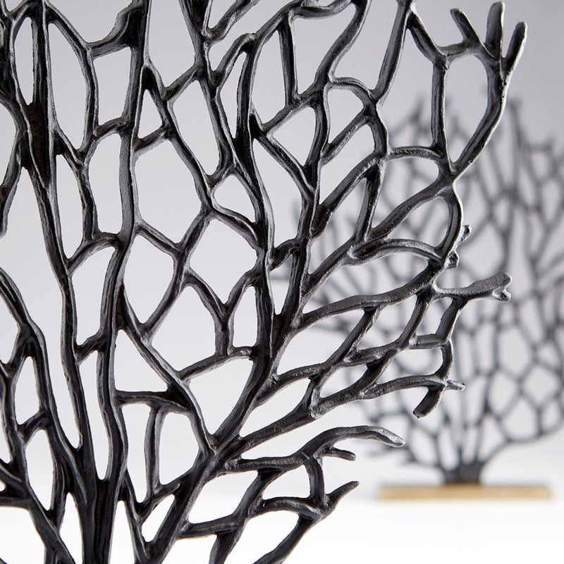 Cyan 10634 Sculpture, Matt Black And Gold