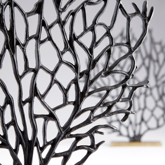 Cyan 10635 Sculpture, Matt Black And Gold