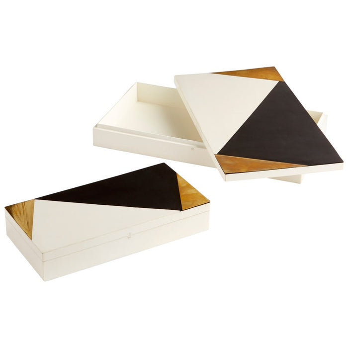 Cyan 10655 Container, Black - Gold - White