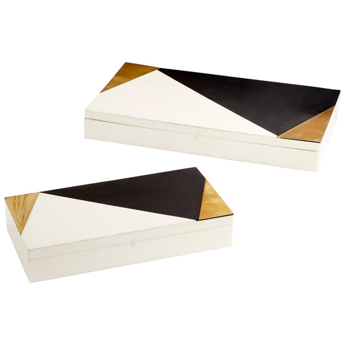 Cyan 10655 Container, Black - Gold - White