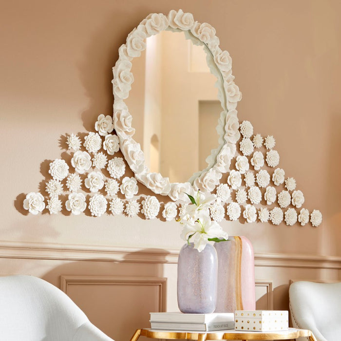 Cyan 10658 Container, White And Brass