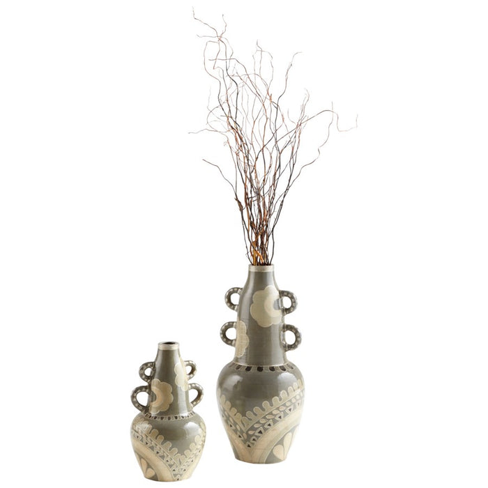 Cyan 10681 Vase, Olive Green