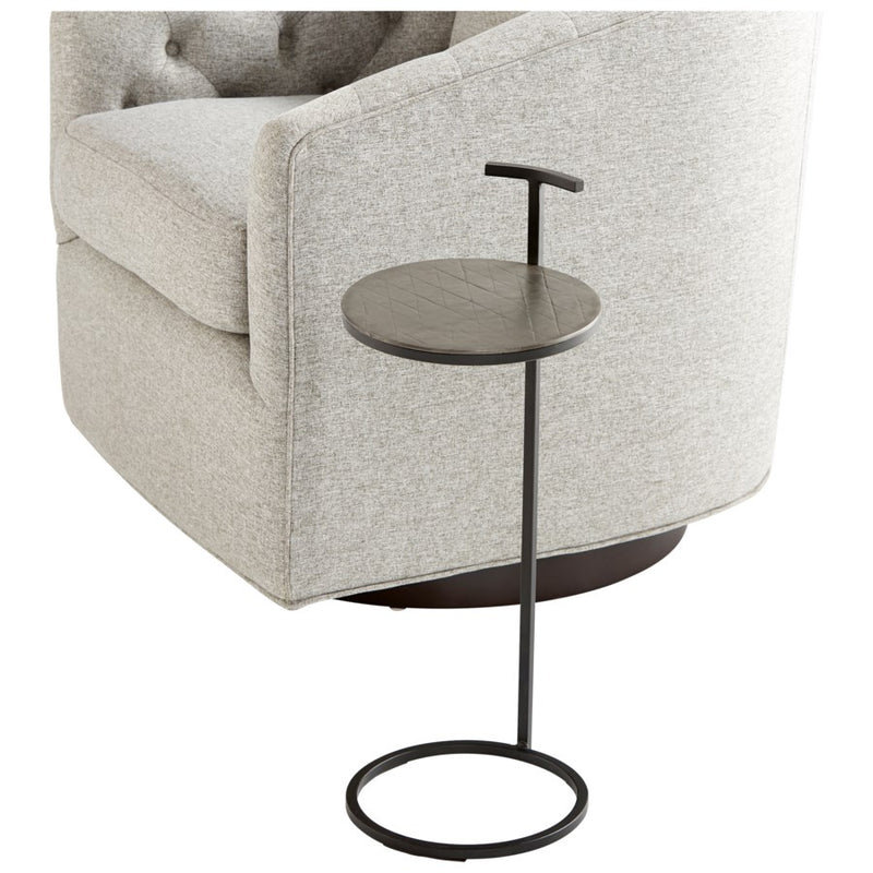 Cyan 10730 Side Table, Antique Brass And Black